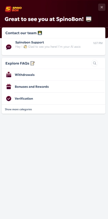 spinobon casino support